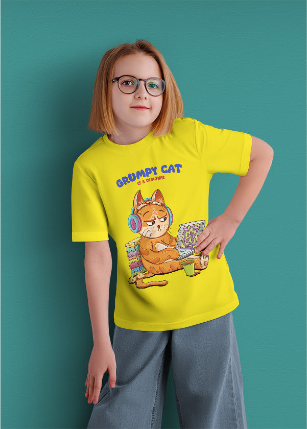 Grumpy cat is a designer (kids)
