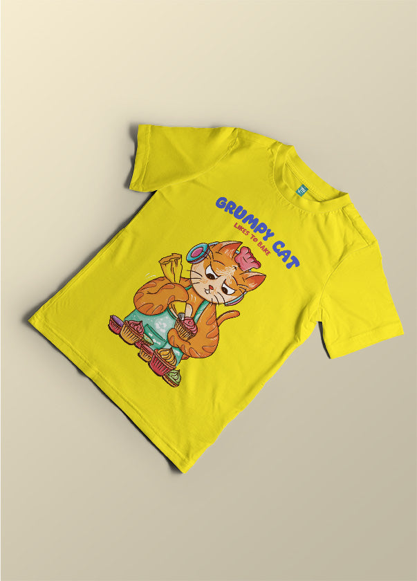 Grumpy cat likes to bake (kids)