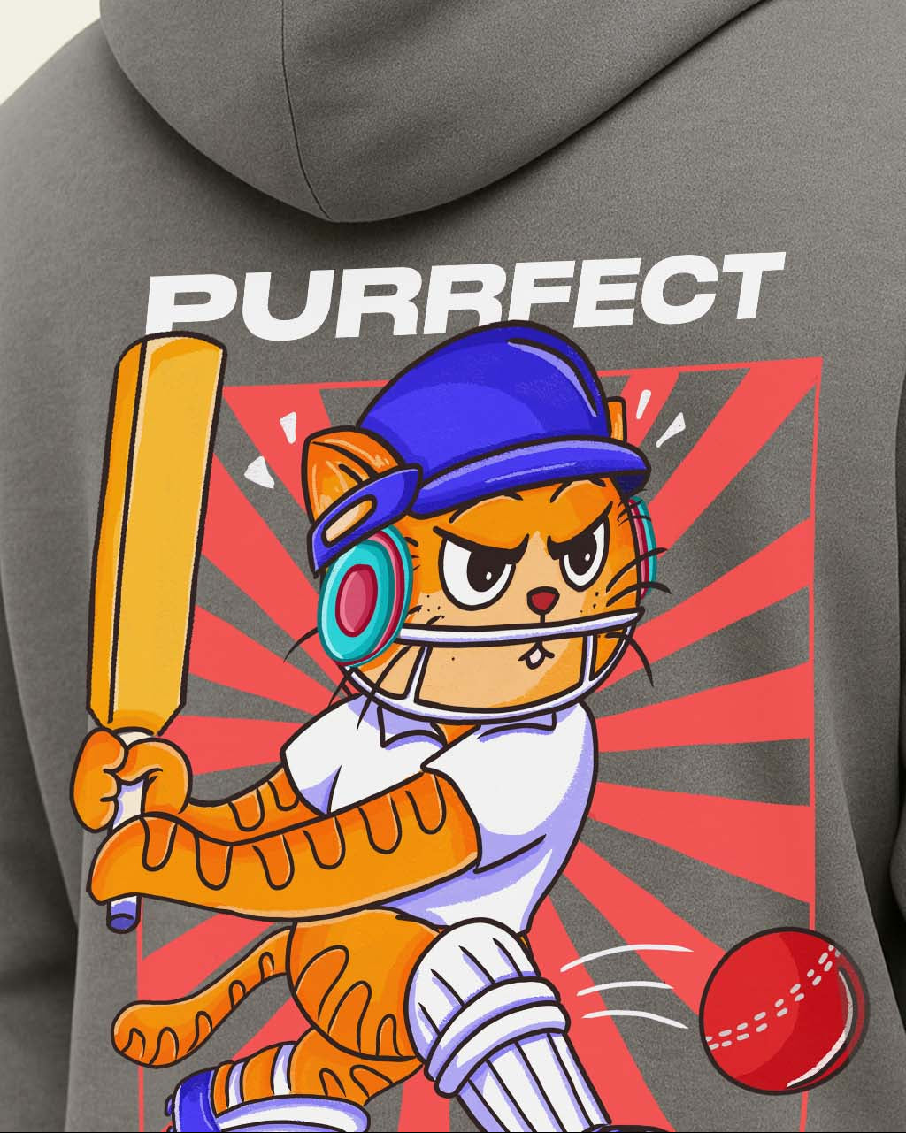 Grumpy Cat is a Cricketer Hoodie