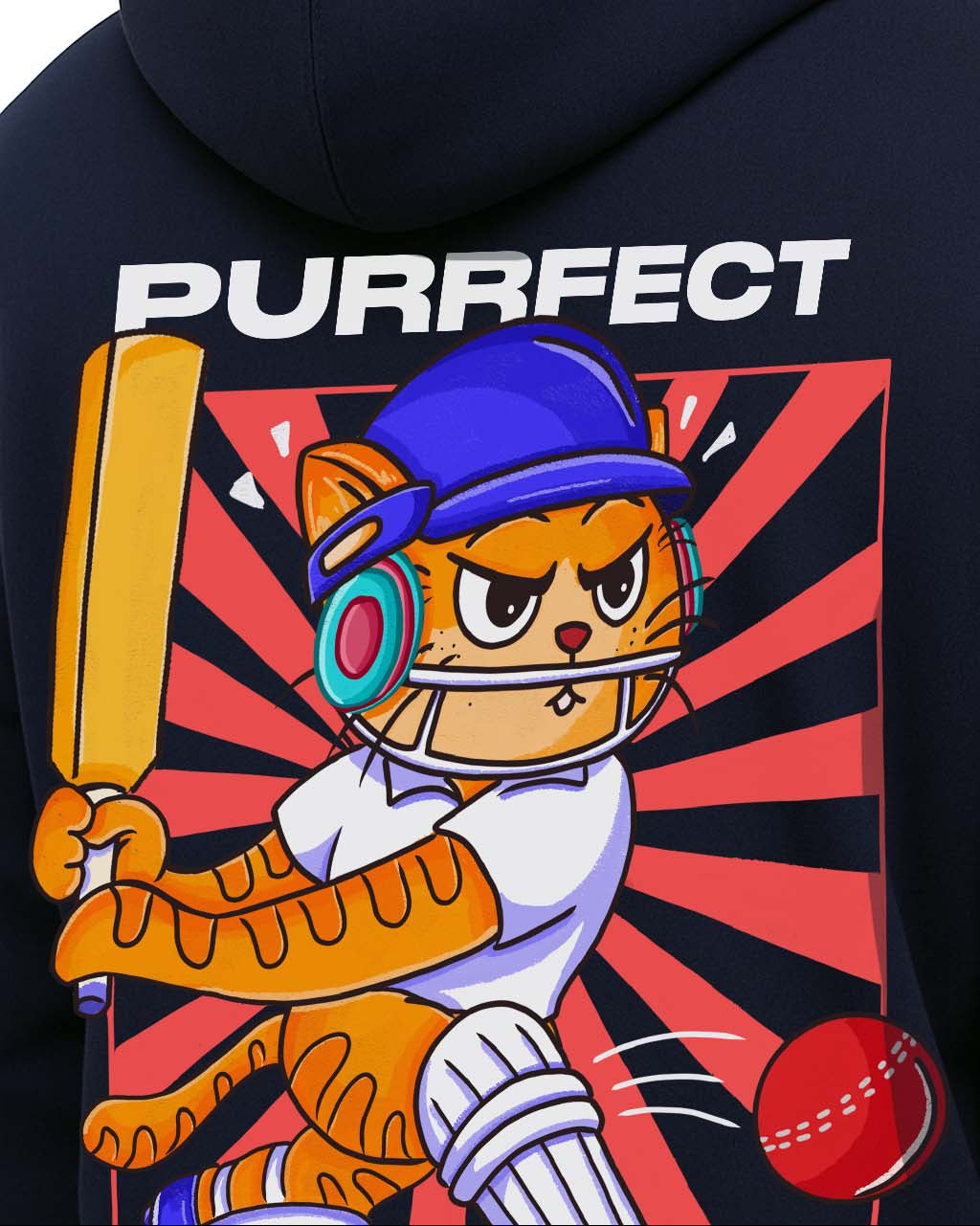 Grumpy Cat is a Cricketer Hoodie