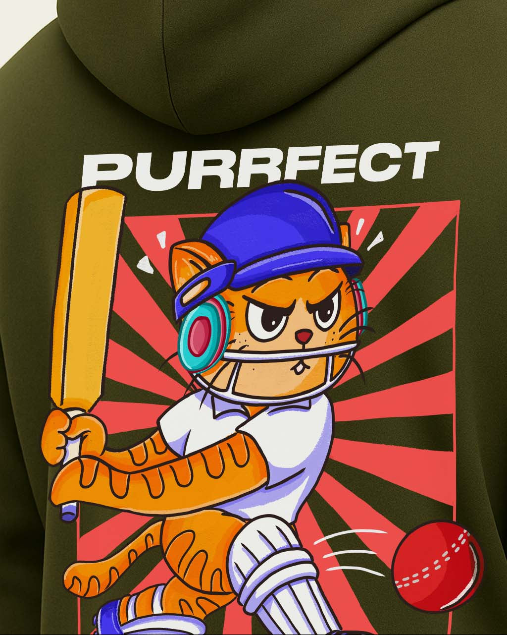 Grumpy Cat is a Cricketer Hoodie