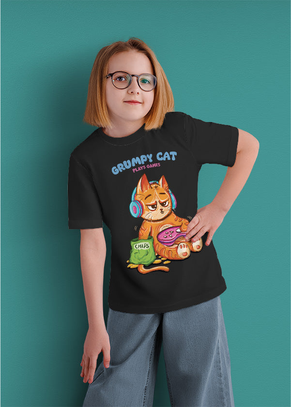 Grumpy cat plays games (kids)