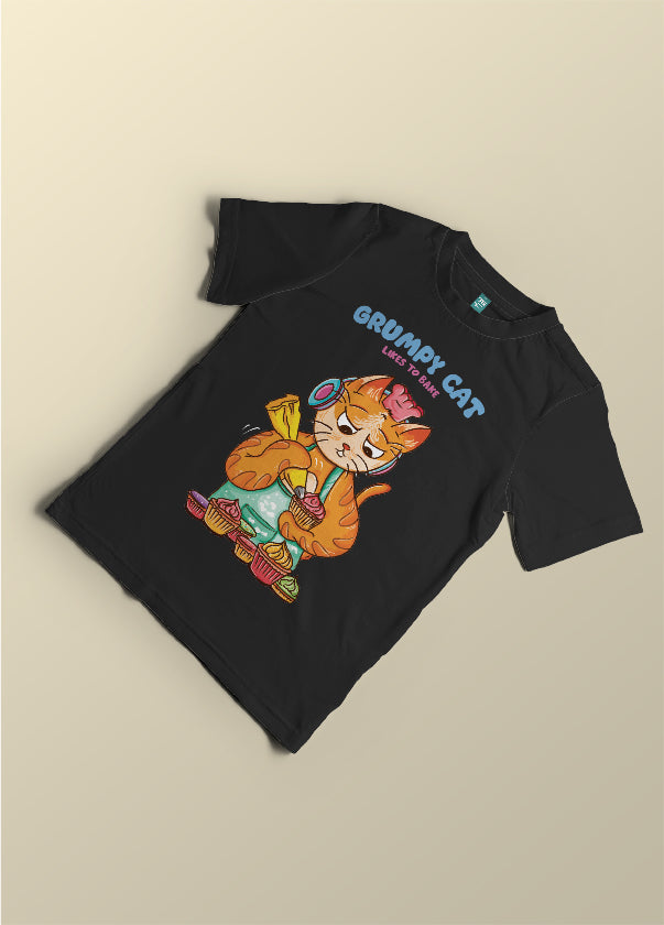 Grumpy cat likes to bake (kids)