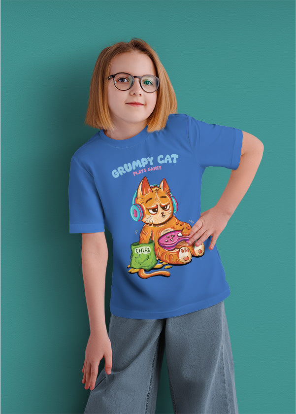 Grumpy cat plays games (kids)