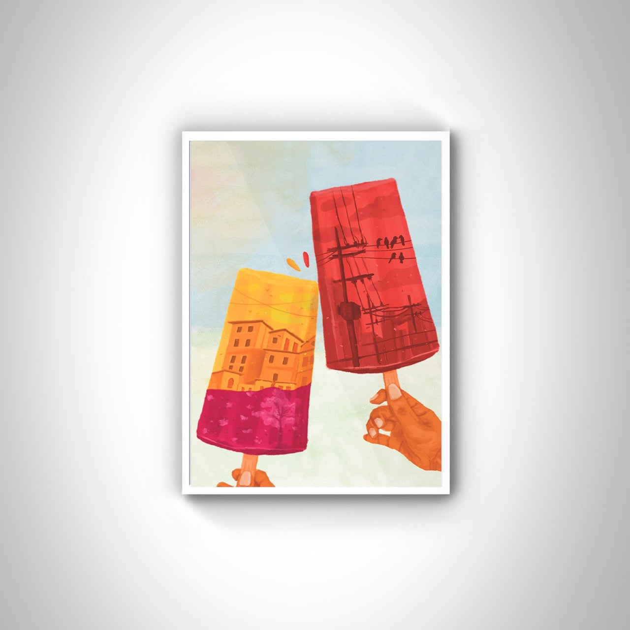 City in an ice cream