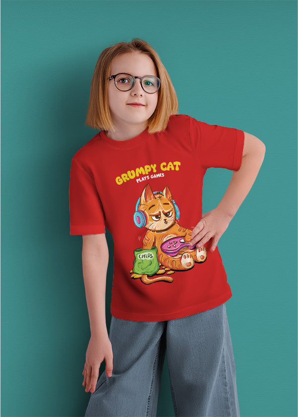 Grumpy cat plays games (kids)