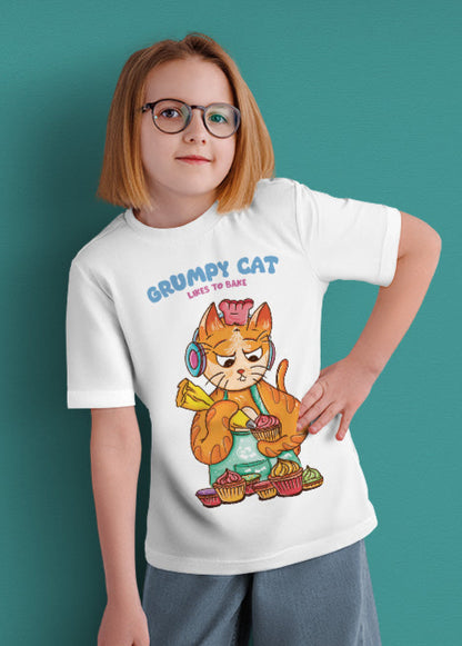 Grumpy cat likes to bake (kids)